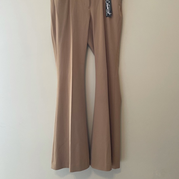Express Columnist  Extreme flare tan pants 12/L - Picture 3 of 11